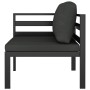 Sofá modular de esquina 1 ud con cojines aluminio antracita de , Sofás modulares de exterior - Ref: Foro24-49239, Precio: 278...