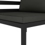 Sofá modular de esquina 1 ud con cojines aluminio antracita de , Sofás modulares de exterior - Ref: Foro24-49239, Precio: 278...