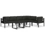 Sofá modular de esquina 1 ud con cojines aluminio antracita de , Sofás modulares de exterior - Ref: Foro24-49239, Precio: 278...