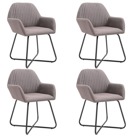 Sillas de comedor 4 unidades tela taupe de , Sillas de comedor - Ref: Foro24-277112, Precio: 400,93 €, Descuento: %