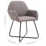 Sillas de comedor 4 unidades tela taupe de , Sillas de comedor - Ref: Foro24-277112, Precio: 400,93 €, Descuento: %