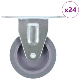 Ruedas fijas 24 unidades 75 mm de , Manipulación de materiales - Ref: Foro24-277829, Precio: 82,74 €, Descuento: %