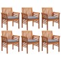 Set comedor de jardín 7 pzas y cojines madera maciza de acacia de , Conjuntos de jardín - Ref: Foro24-278905, Precio: 1,00 €,...