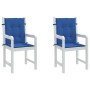 Cojín silla jardín respaldo bajo 2 uds tela Oxford azul de , Cojines para sillas y sofás - Ref: Foro24-314143, Precio: 36,84 ...