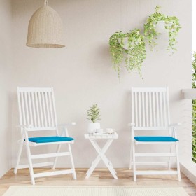 Cojines de silla de jardín 2 uds tela Oxford azul 40x40x3 cm de , Cojines para sillas y sofás - Ref: Foro24-314010, Precio: 1...