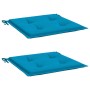 Cojines de silla de jardín 2 uds tela Oxford azul 40x40x3 cm de , Cojines para sillas y sofás - Ref: Foro24-314010, Precio: 1...