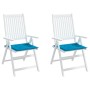 Cojines de silla de jardín 2 uds tela Oxford azul 40x40x3 cm de , Cojines para sillas y sofás - Ref: Foro24-314010, Precio: 1...