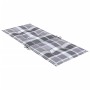 Cojín silla jardín respaldo alto 4 uds cuadros gris 120x50x3 cm de , Cojines para sillas y sofás - Ref: Foro24-314129, Precio...