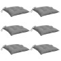 Cojines de silla de jardín 6 uds tela Oxford gris 40x40x7 cm de , Cojines para sillas y sofás - Ref: Foro24-314865, Precio: 4...