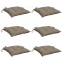 Cojines de silla de jardín 6 uds tela Oxford taupé 50x50x7 cm de , Cojines para sillas y sofás - Ref: Foro24-314922, Precio: ...