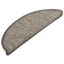 Alfombra autoadhesiva escalera sisal 15 uds plateado 56x17x3 cm de vidaXL, Alfombrillas para escalones - Ref: Foro24-326860, ...