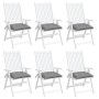 Cojines de silla de jardín 6 uds tela Oxford gris 50x50x7 cm de , Cojines para sillas y sofás - Ref: Foro24-314901, Precio: 5...