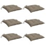 Cojines de silla de jardín 6 uds tela Oxford taupé 40x40x7 cm de , Cojines para sillas y sofás - Ref: Foro24-314886, Precio: ...