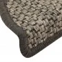 Alfombra autoadhesiva escalera sisal 15 uds plateado 56x17x3 cm de vidaXL, Alfombrillas para escalones - Ref: Foro24-326860, ...