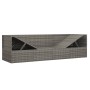 Sofá tumbona de jardín con cojines ratán sintético gris de , Tumbonas - Ref: Foro24-319564, Precio: 278,48 €, Descuento: %