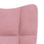 Silla mecedora de terciopelo rosa de , Mecedoras - Ref: Foro24-328143, Precio: 146,05 €, Descuento: %