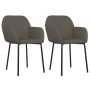 Sillas de comedor 2 unidades terciopelo gris oscuro de , Sillas de comedor - Ref: Foro24-344702, Precio: 134,72 €, Descuento: %