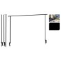 ProGarden Barra decorativa de mesa con abrazadera de mesa metal negro de ProGarden, Decoración - Ref: Foro24-436284, Precio: ...