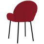 Sillas de comedor 2 unidades terciopelo rojo tinto de , Sillas de comedor - Ref: Foro24-344768, Precio: 124,30 €, Descuento: %