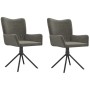 Sillas de comedor giratorias 2 unidades terciopelo gris oscuro de , Sillas de comedor - Ref: Foro24-344810, Precio: 162,58 €,...