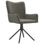Sillas de comedor giratorias 2 unidades terciopelo gris oscuro de , Sillas de comedor - Ref: Foro24-344810, Precio: 162,58 €,...