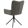 Sillas de comedor giratorias 2 unidades terciopelo gris oscuro de , Sillas de comedor - Ref: Foro24-344810, Precio: 162,58 €,...