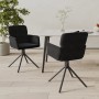 Sillas de comedor giratorias 2 uds terciopelo negro de , Sillas de comedor - Ref: Foro24-344796, Precio: 173,71 €, Descuento: %