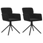 Sillas de comedor giratorias 2 uds terciopelo negro de , Sillas de comedor - Ref: Foro24-344796, Precio: 173,71 €, Descuento: %