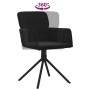 Sillas de comedor giratorias 2 uds terciopelo negro de , Sillas de comedor - Ref: Foro24-344796, Precio: 173,71 €, Descuento: %