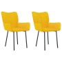 Sillas de comedor 2 unidades terciopelo amarillo de , Sillas de comedor - Ref: Foro24-344827, Precio: 128,91 €, Descuento: %