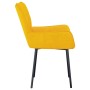 Sillas de comedor 2 unidades terciopelo amarillo de , Sillas de comedor - Ref: Foro24-344827, Precio: 128,91 €, Descuento: %