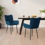 Sillas de comedor 2 unidades terciopelo azul de , Sillas de comedor - Ref: Foro24-344819, Precio: 125,11 €, Descuento: %