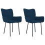 Sillas de comedor 2 unidades terciopelo azul de , Sillas de comedor - Ref: Foro24-344819, Precio: 125,11 €, Descuento: %
