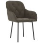 Sillas de comedor 2 unidades terciopelo gris oscuro de , Sillas de comedor - Ref: Foro24-344846, Precio: 145,67 €, Descuento: %
