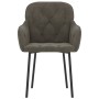 Sillas de comedor 2 unidades terciopelo gris oscuro de , Sillas de comedor - Ref: Foro24-344846, Precio: 145,67 €, Descuento: %