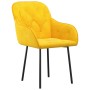 Sillas de comedor 2 unidades terciopelo amarillo de , Sillas de comedor - Ref: Foro24-344852, Precio: 129,77 €, Descuento: %