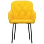 Sillas de comedor 2 unidades terciopelo amarillo de , Sillas de comedor - Ref: Foro24-344852, Precio: 129,77 €, Descuento: %