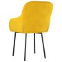 Sillas de comedor 2 unidades terciopelo amarillo de , Sillas de comedor - Ref: Foro24-344852, Precio: 129,77 €, Descuento: %