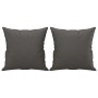 Cojines decorativos 2 uds cuero sintético gris 40x40 cm de , Cojines - Ref: Foro24-349482, Precio: 26,60 €, Descuento: %