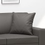 Cojines decorativos 2 uds cuero sintético gris 40x40 cm de , Cojines - Ref: Foro24-349482, Precio: 26,60 €, Descuento: %