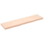 Estante de pared madera maciza roble sin tratar 160x40x(2-6) cm de , Estantes y estanterías - Ref: Foro24-363591, Precio: 68,...