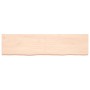 Estante de pared madera maciza roble sin tratar 160x40x(2-6) cm de , Estantes y estanterías - Ref: Foro24-363591, Precio: 68,...