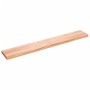Estante pared madera roble tratada marrón claro 200x30x(2-6) cm de , Estantes y estanterías - Ref: Foro24-363725, Precio: 62,...