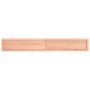 Estante pared madera roble tratada marrón claro 200x30x(2-6) cm de , Estantes y estanterías - Ref: Foro24-363725, Precio: 62,...