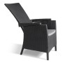 Keter Silla de jardín reclinable Vermont grafito 238452 de , Sillas de jardín - Ref: Foro24-408948, Precio: 109,51 €, Descuen...