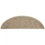 Alfombrilla autoadhesiva escalera 15 uds beige oscuro 56x17x3cm de vidaXL, Alfombrillas para escalones - Ref: Foro24-326896, ...