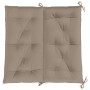 Cojín de banco de jardín tela Oxford taupe 100x(50+50)x7 cm de , Cojines para sillas y sofás - Ref: Foro24-315000, Precio: 39...