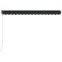 Toldo retráctil manual con LED gris antracita 450x300 cm de , Toldos - Ref: Foro24-3051246, Precio: 427,66 €, Descuento: %
