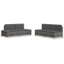 Juego de muebles de jardín 4 piezas ratán sintético gris de , Conjuntos de jardín - Ref: Foro24-3054605, Precio: 390,99 €, De...