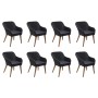 Set comedor de jardín 9 piezas y cojines ratán sintético negro de , Conjuntos de jardín - Ref: Foro24-3057813, Precio: 1,00 €...
